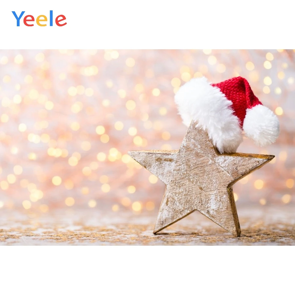 Рождественский фон Yeele зимняя снежная шляпа светлый Фотофон для детской