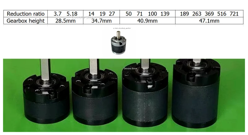 Коробка передач планетарного двигателя 36 мм редукторный двигатель постоянного