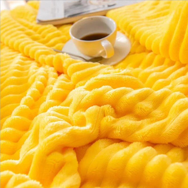 Утепленное Коралловое Флисовое одеяло А-силуэта Фланелевое B-боковое