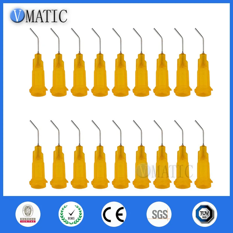 Бесплатная доставка 100 шт. 23 г Оранжевый 0 5 дюйма Длина 45 градусов изгиб изогнутый