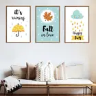 Зонт, выпадающая масляная живопись, холст в стиле Ins, домашняя декоративная живопись, настенное искусство, холст, Декор, общежитие