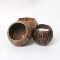 creative coconut shell handcraft candle making container empty bowl diy scented candle making soy wax candle cup accessories