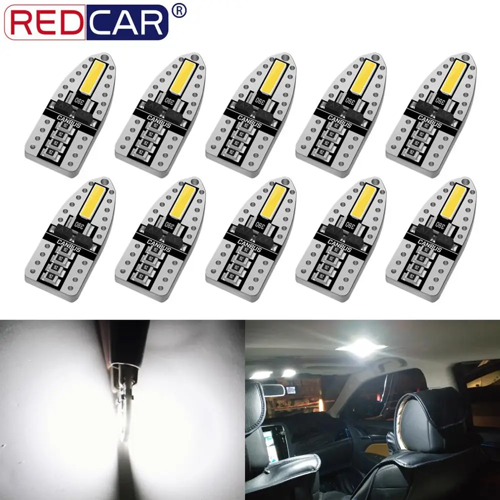 10 шт. автомобильные светодиодсветодиодный лампы T10 W5W Canbus 168 194|Сигнальная лампа| |