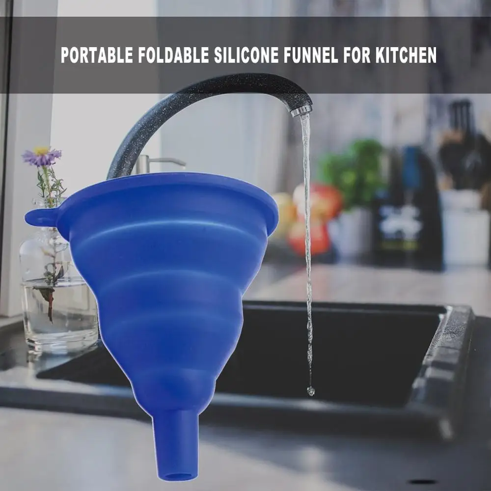 Переносные складные силиконовые безопасная воронка креативные предметы