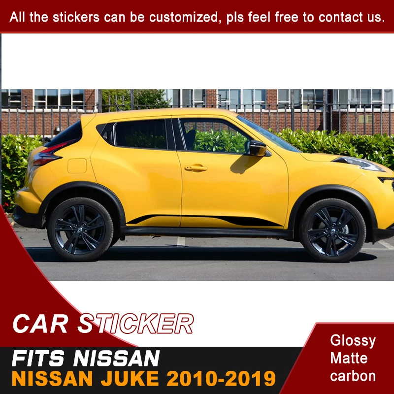 

Fit For NISSAN JUKE2010 2011 2012 2013 2014 2015 2016 2017 2018 2019 Car Decal Side Door Racing Stripe Graphic Vinyl Car Sticker