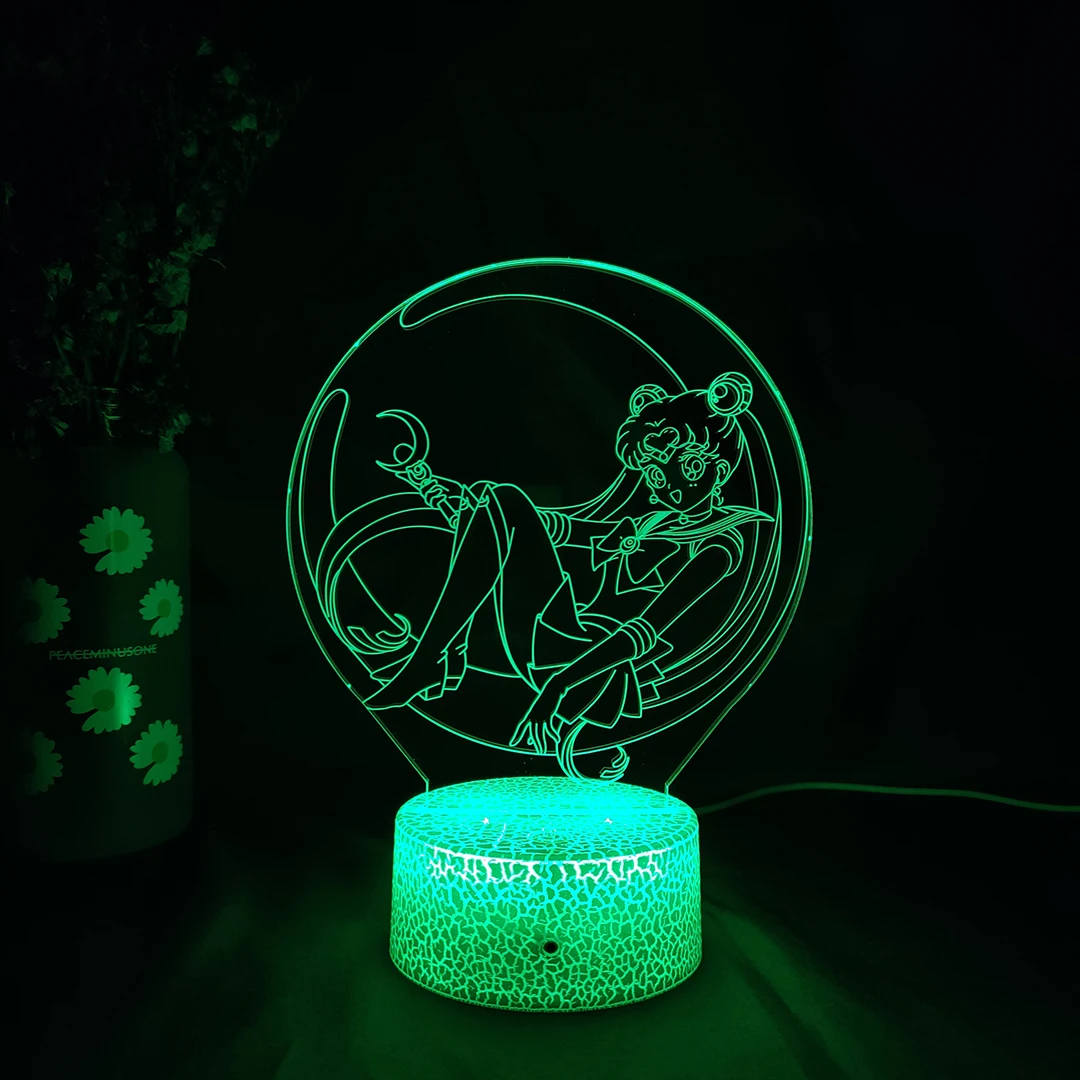 

Kawaii 3D Anime LED Sensor Lights for harajuku Girls Bedroom Decoration Xmas Gift Lamp for Women's Room Decor Bedside Nightlight