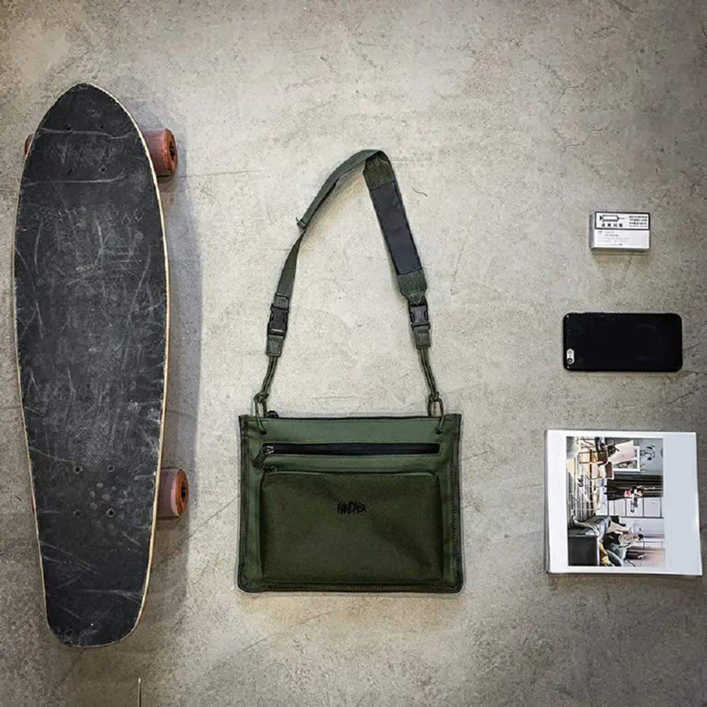 

Chest Bag Canvas For Men Women Hip Hop Tactical Streetwear Chest Pack Fashion Short Trip Travel Messengers