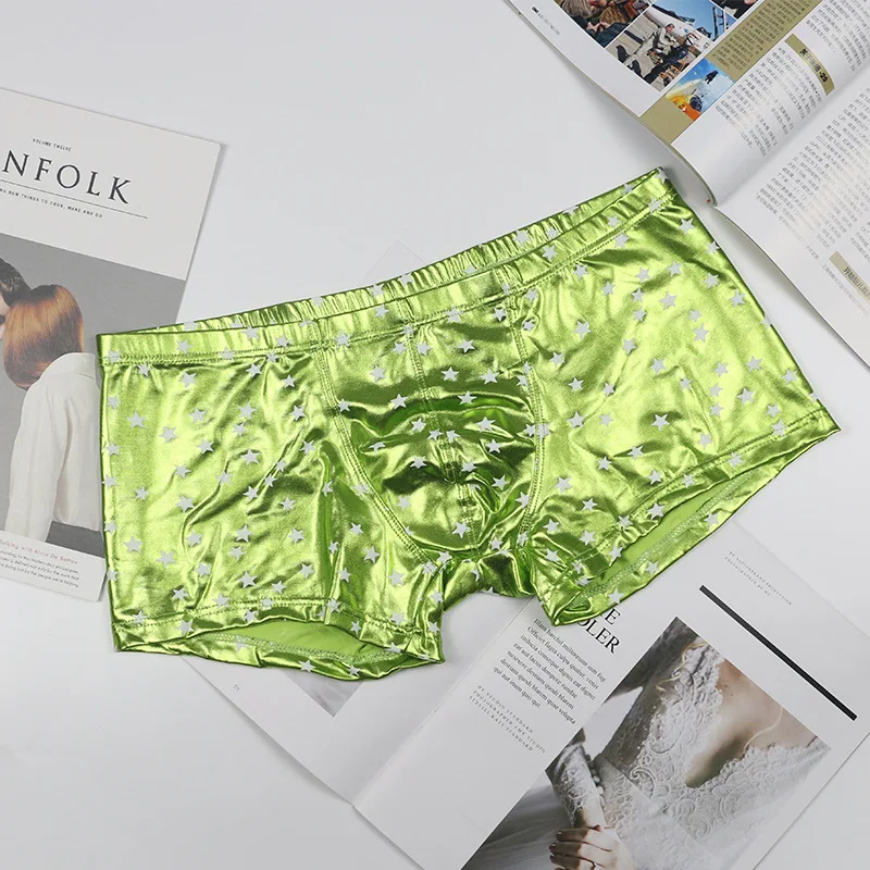 4 шт. мужское нижнее белье боксеры с рисунком звезды сексуальные модные трусы из