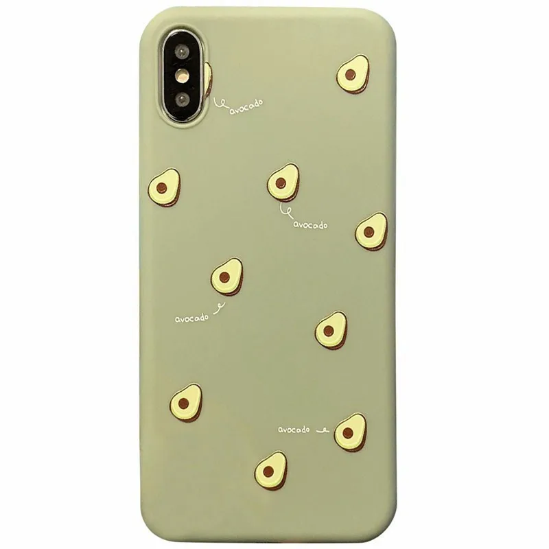 Силиконовый чехол для телефона Matcha с авокадо iPhone 11 Pro XR X XS Max 7 8 6 6s Plus мягкий