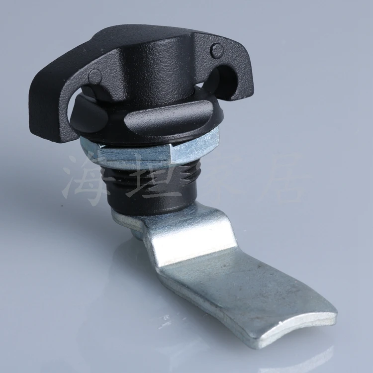 

10pcs MS714-3 cam lock black handle lock electric cabinet box cylinder lock closed padlock