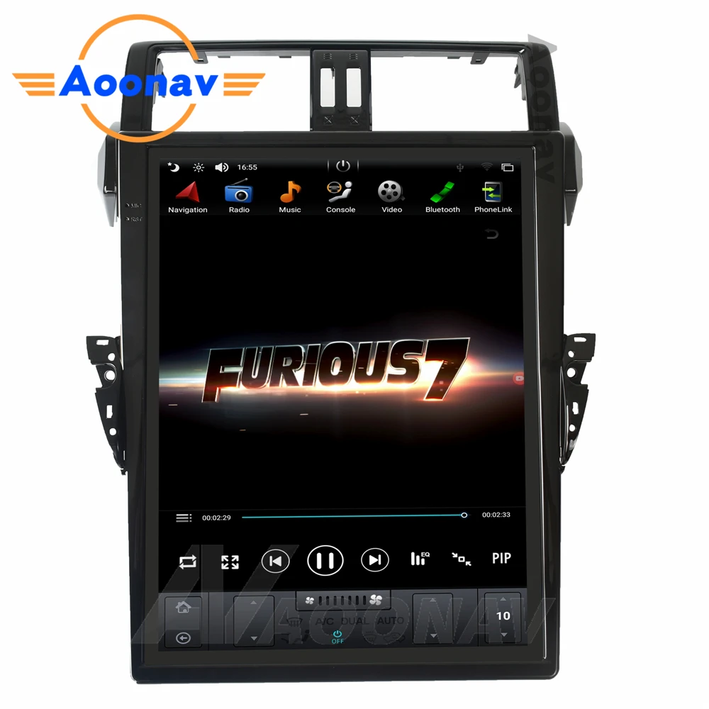 Автомагнитола 2din на android мультимедийный плеер для Toyota Land Cruiser Prado/LC150/ PRADO 150 2014-2019