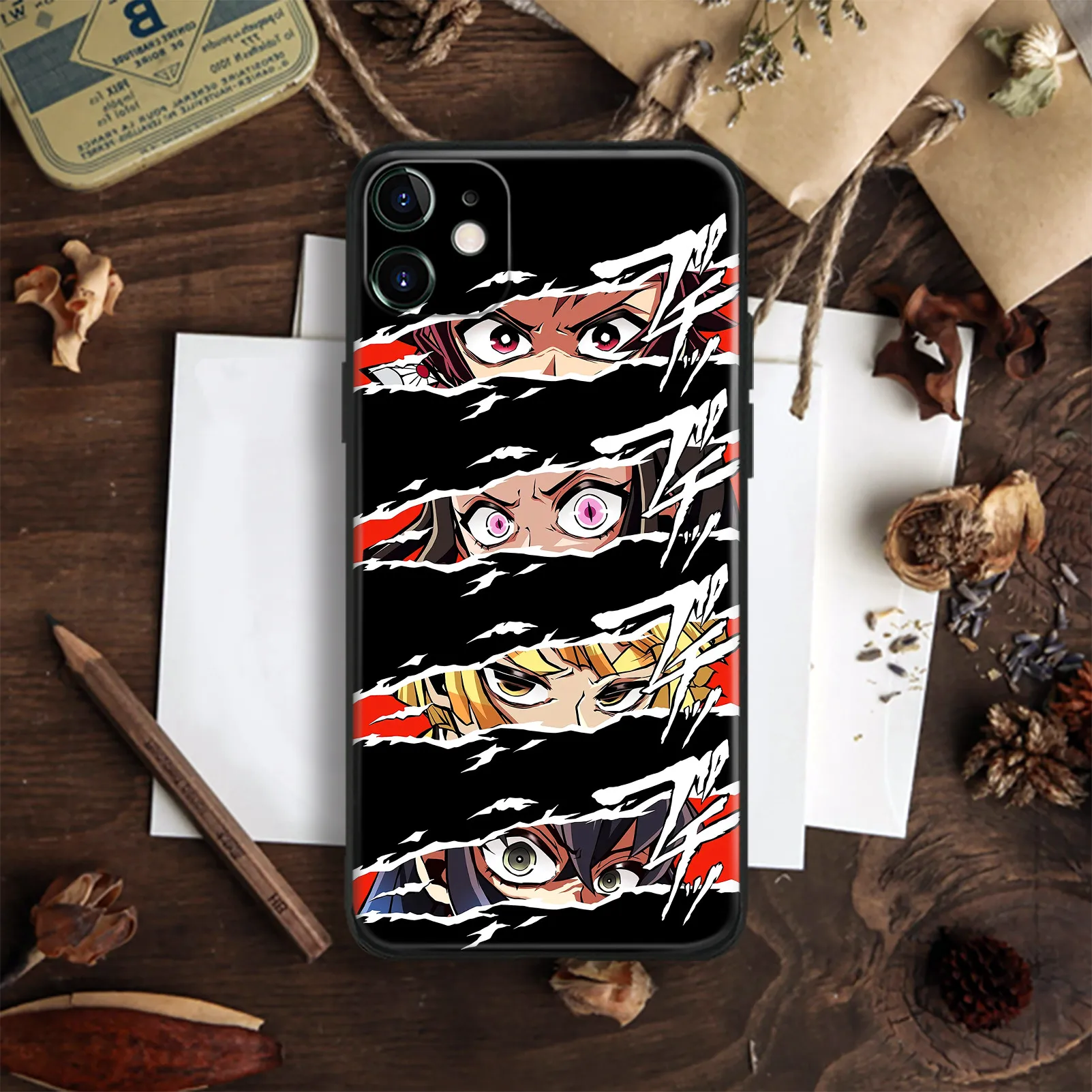 Силиконовый чехол Tanjiro Nezuko Zenitsu Inosuke Eyes Для IPhone SE 6s 7 8 Plus X XR XS 11 12 Mini Pro Max
