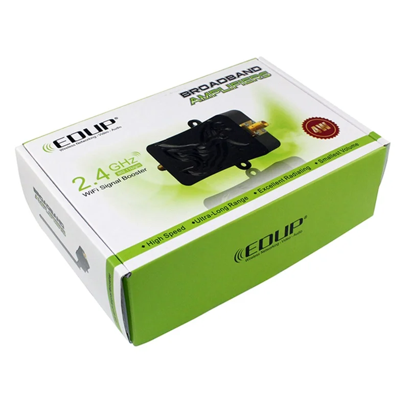 edup 4w 2 4ghz wifi booster 802 11n wireless range extender repeater wffi signal amplifier broadband for soho wi fi router free global shipping