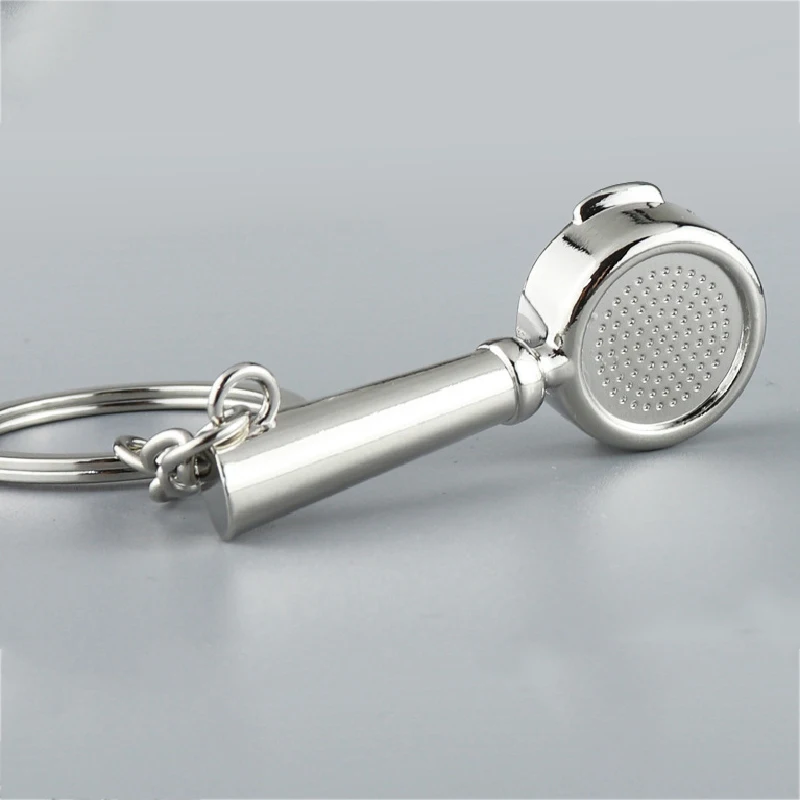 Creative Barista Coffee Tamper Keychain Coffee Machine Handle Moka Pitcher Keyring Portable Coffeeware Espresso Accessories Gift