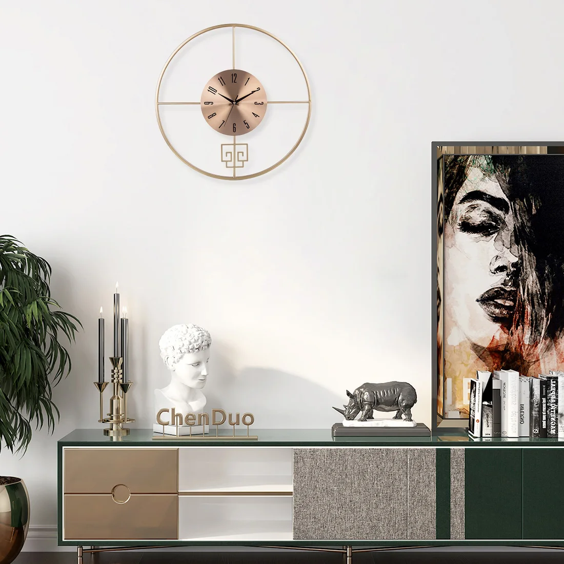 50 см 20 дюймов скандинавские бесшумные настенные часы современный дизайн полые