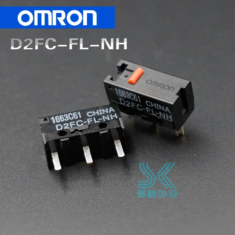 

OMRON mouse micro switch D2FC-FL-NH suitable for Steelseries Rival 100 300 KANA KINZU Logitech Microsoft IO1.1 IE3.0 RAZER 2pcs