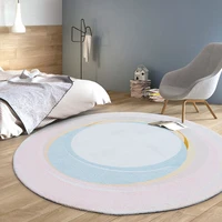 Nordic simple round rug living room home decoration round floor pad computer chair floor pad children room crawling rug