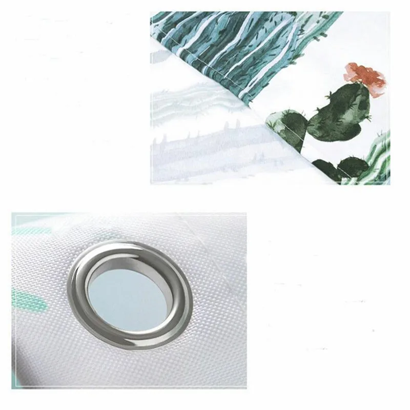 Мужская и женская душевая занавеска в комплекте из полиэстера Водонепроницаемая