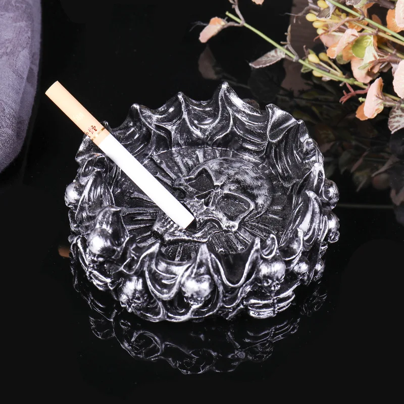 

Retro Skeleton Cigarette Ashtray Cigar Cigarette Smoking Ashtray Ash Tray Home Office Hotel Desktop Decor Ashtray Crafts Gifts