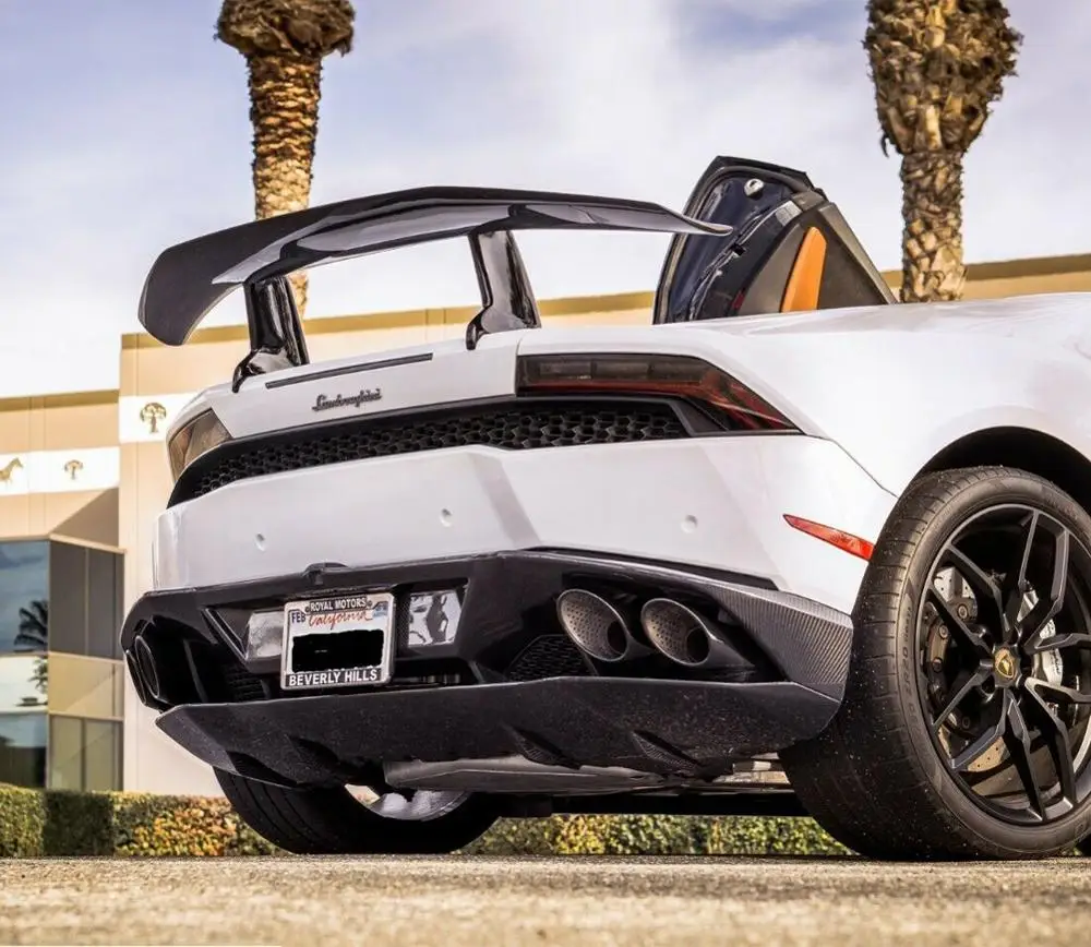 Задний спойлер из углеродного волокна для Lamborghini Huracan LP580 LP610 Coupe 2-дверные