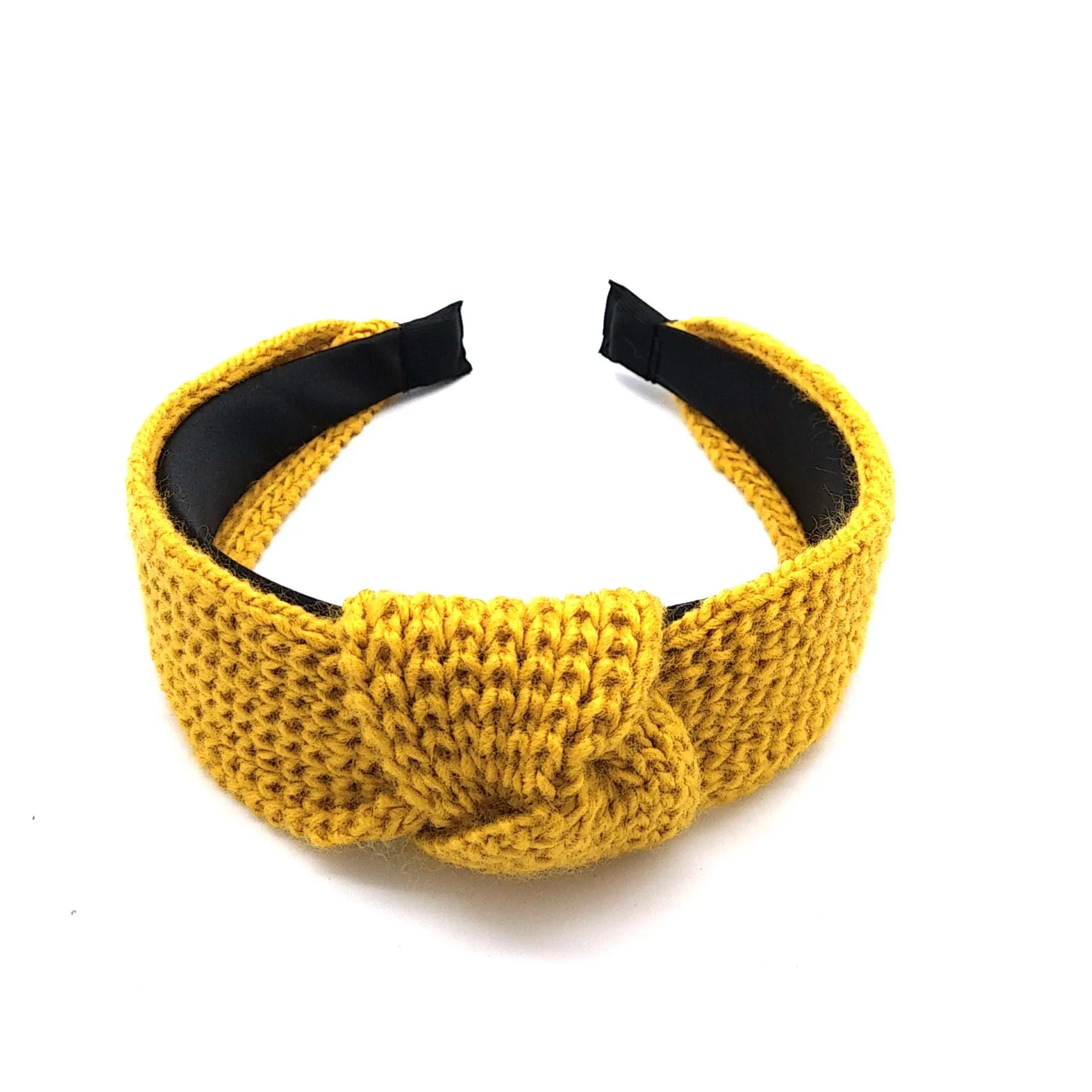 Корейская женская лента для волос с бантом одноцветная перекрестным узлом