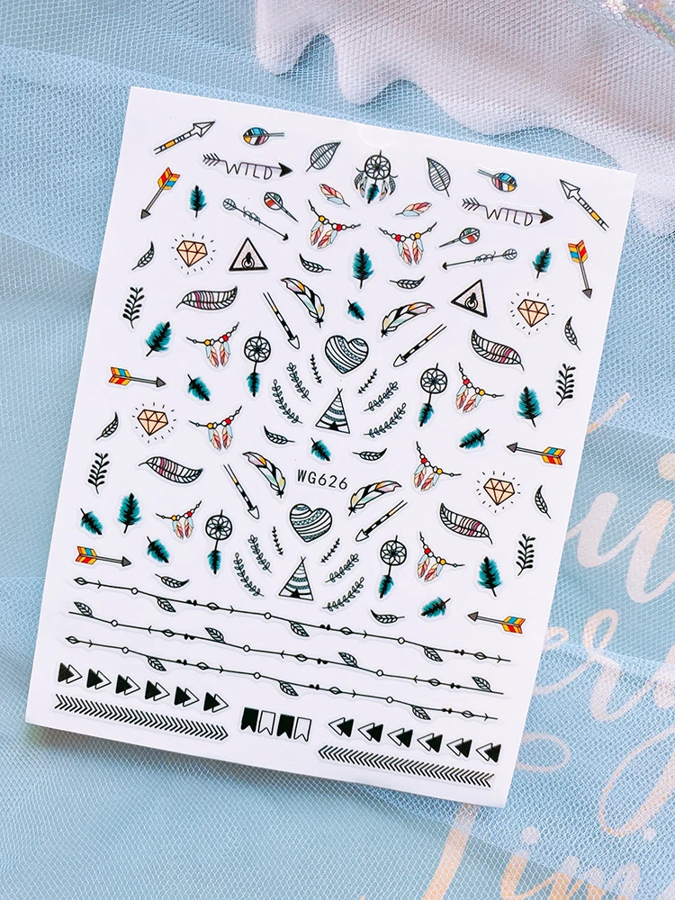 Наклейки для ногтей с красивыми буквами наклейки дизайна украшения