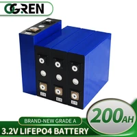 3 2v 200ah lifepo4 battery 4 48pcs grade a rechargeable battery pack deep cycle ev rv solar energy storage system eu us tax free