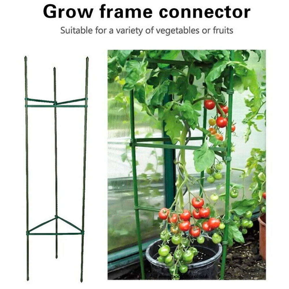 

12PCS Plant Climbing Stake Connectors Vine Tomato Cage Expandable Trellis