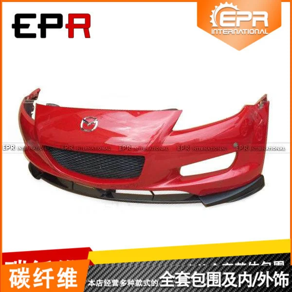 

Suit For Rx8 Mazda Early 03 08 Tk Three Piece Carbon Fiber Refitted Front Lip Shovel Small Surround