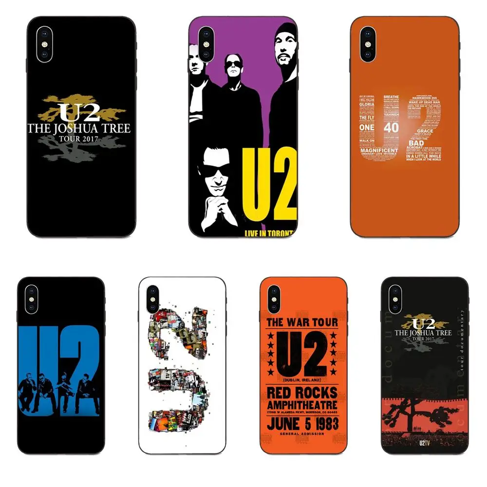 ТПУ защитный чехол Rock Music U2 с ирландским логотипом для Xiaomi mi x Max Note 2 2S 3 5X6 6X8 9T SE A1 A2 A3