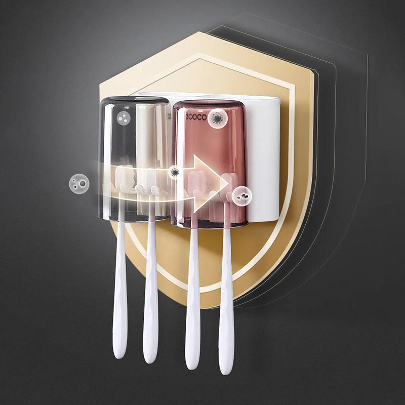 terup magnetic inverted adsorption toothbrush holder wall mounted household item storage rack for home bathroom accessories sets free global shipping