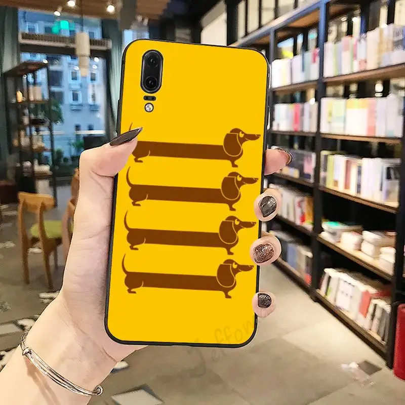 

Dachshund Sausage Dog cute cartoon animal luxury Phone Case shell For Huawei honor Mate P 10 20 30 40 Pro 10i 9 10 20 8 x Lite