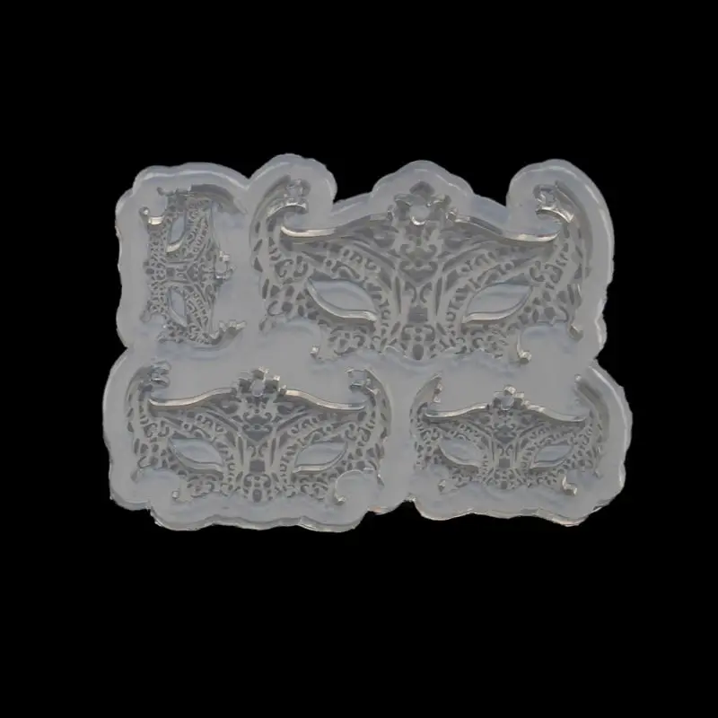 DIY Милая маска кролика облако подвеска силиконовая смола Форма Инструменты для