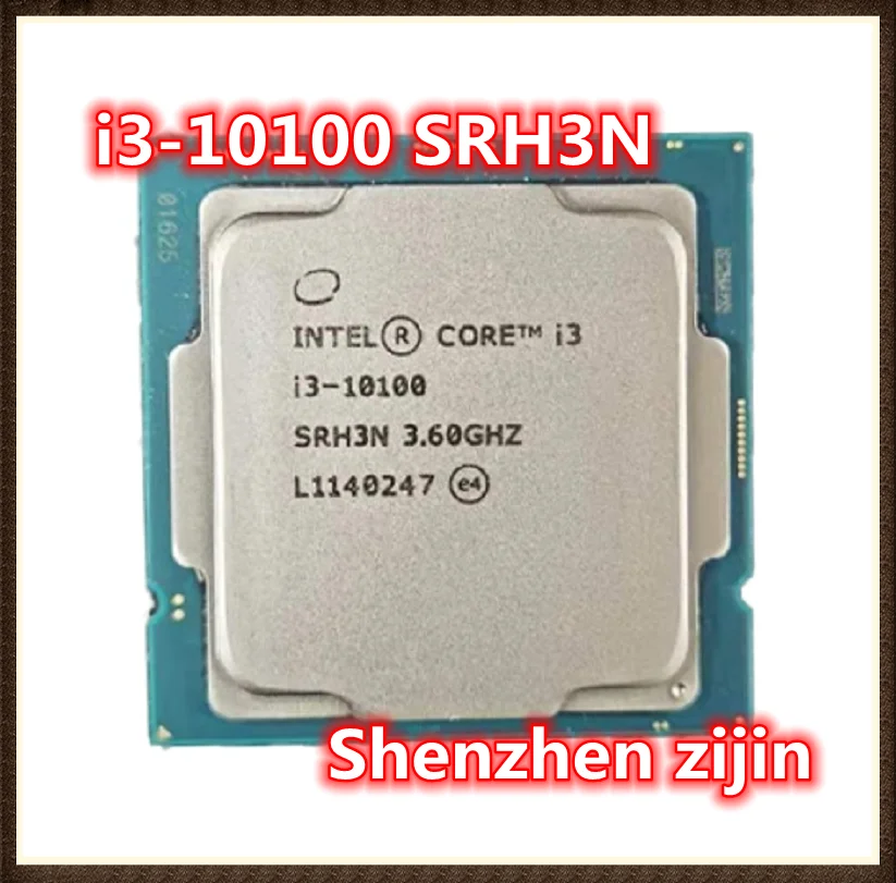 

Процессор i3-10100 i3 10100 SRH3N, 3,6 ГГц, 4-ядерный, 8-потоковый, L2 = 1 Мб, L3 = 6 Мб, 65 Вт, LGA 1200