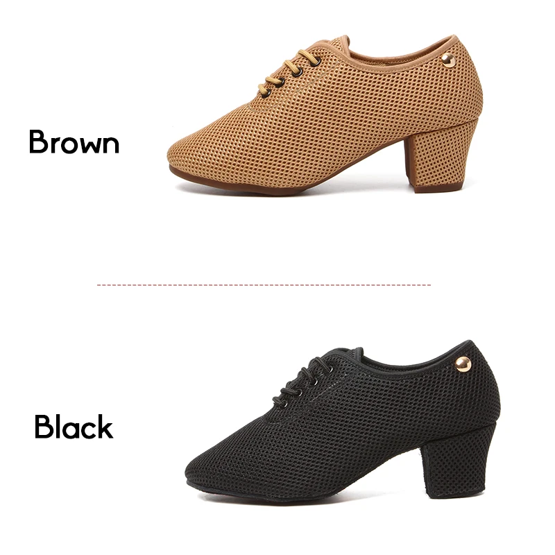 SWDZM Men Standard Dance Shoes Ballroom Shoe Breathable mesh low-heel Practice Competition Women Modern Dancing Shoe Dance sport