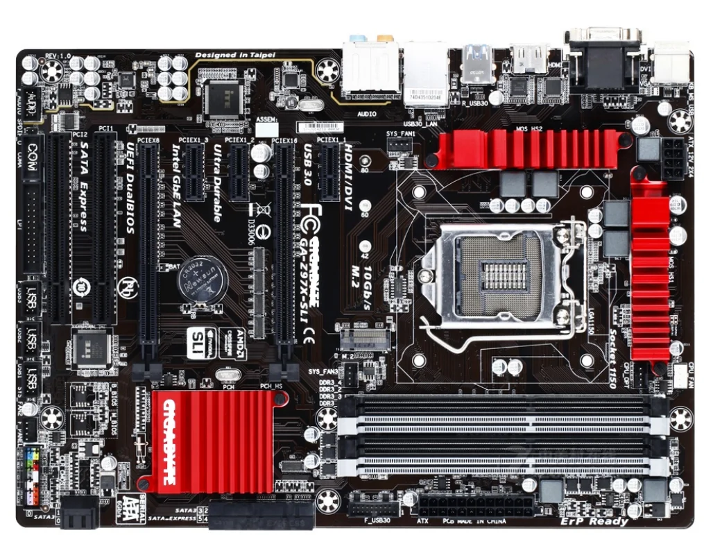 

original motherboard GA-Z97X-SLI LGA 1150 DDR3 Z97X-SLI 32GB USB2.0 DVI -compatible Desktop motherboard