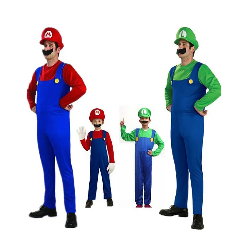 Супер Братья Марио игра Аниме Косплей Луиджи такой же пункт шляпа вечерние