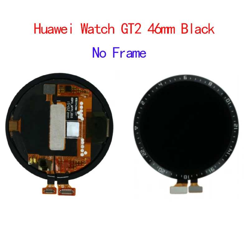 

46mm / 42mm + Frame For Huawei Watch GT GT1 2 GT2 LTN-B19 DAN-B19 LCD Display With Touch Screen Digitizer Sensor Panel Assembly