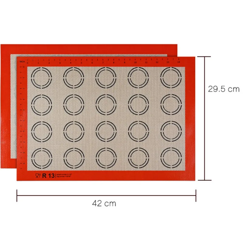 

Противопригарная силиконовая основа выпечка пирожных макарон коврик 42*30 см Коврик лист формы для выпечки инструменты для раскатки теста ко...