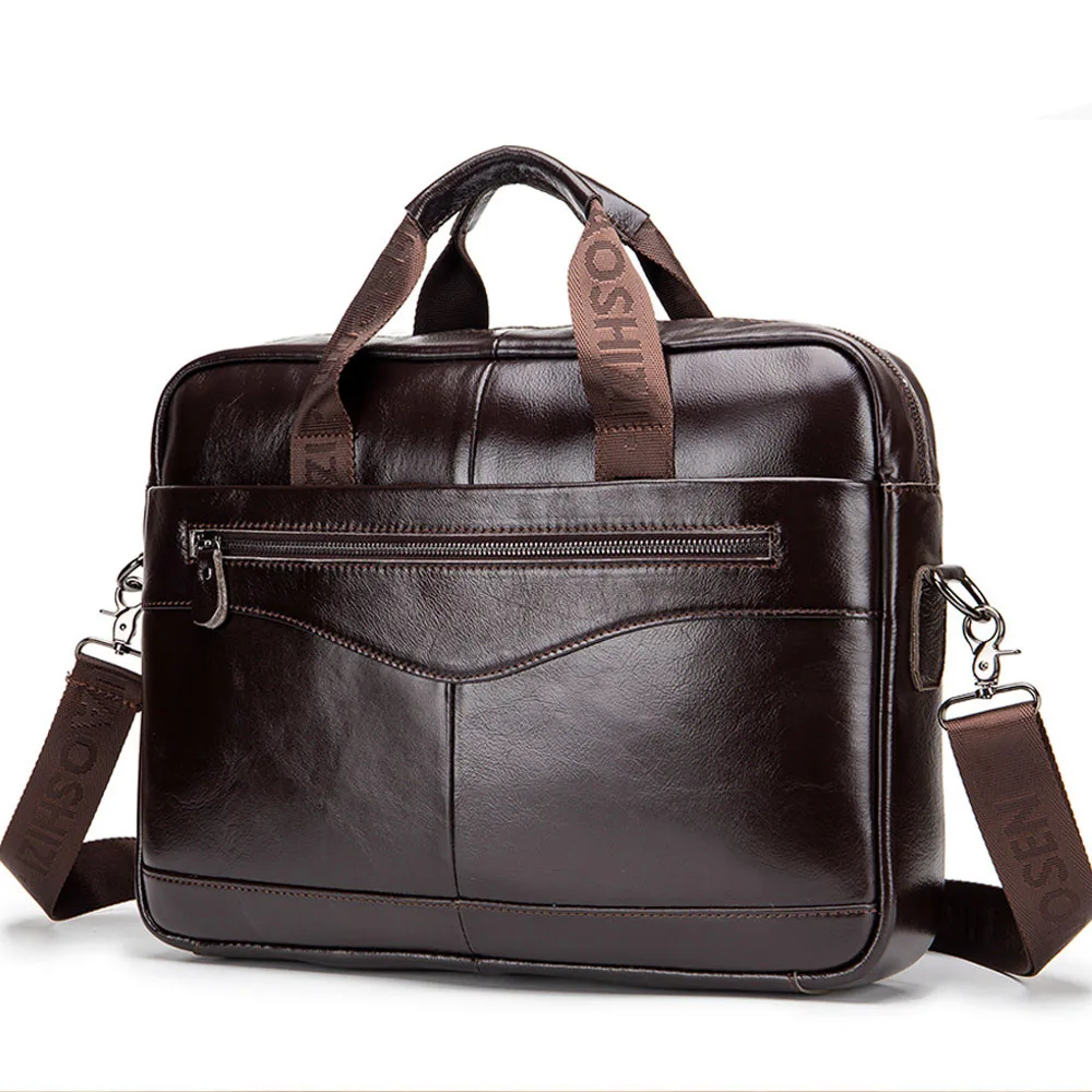 Классический минималистичный дизайн мужская сумка из натуральной кожи