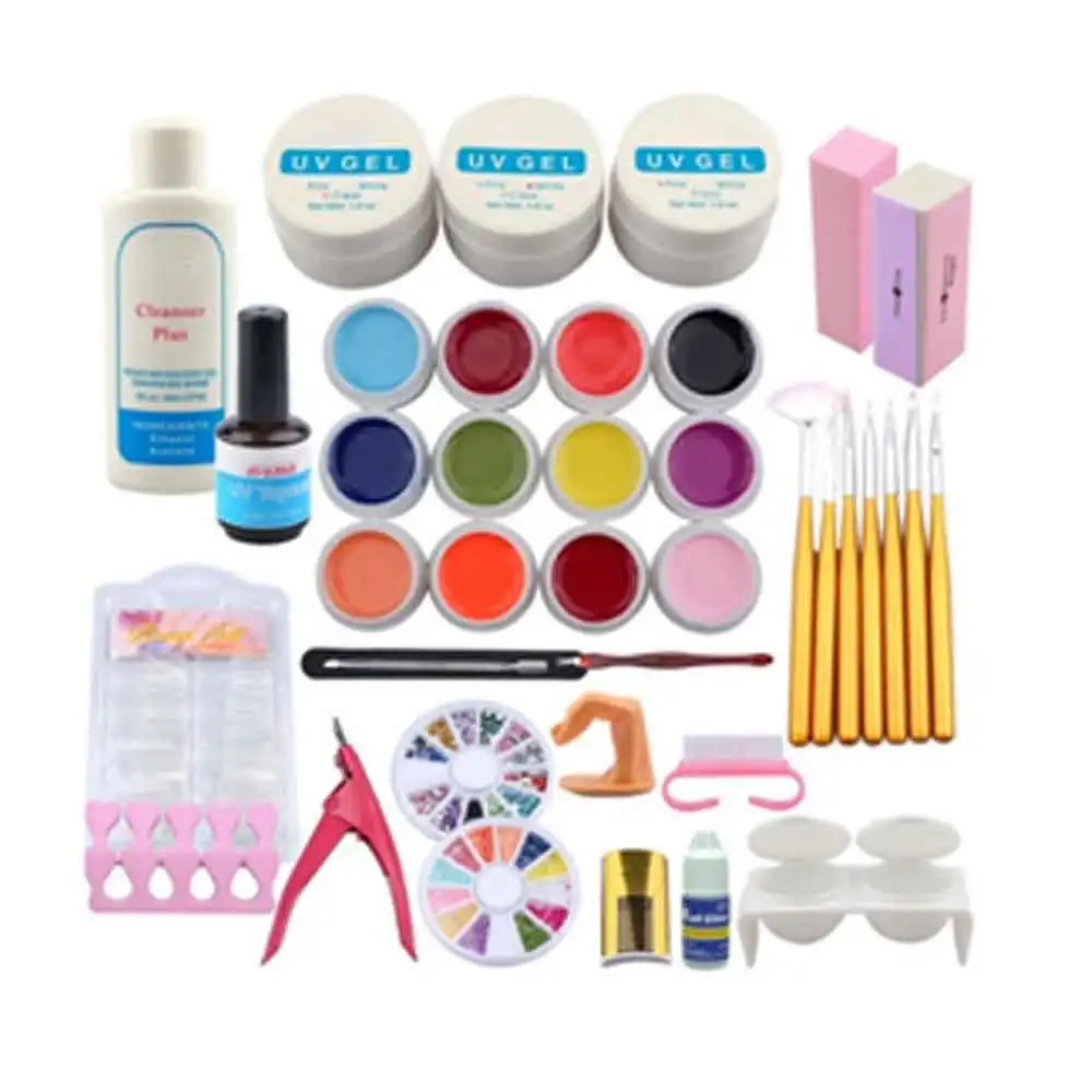 Теплый Набор для маникюра девочек салона сделай сам УФ-гель ногтей клей дизайна