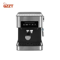 gzzt 20 bar coffee machine semi automatic espresso maker italian coffee maker with milk frother wand for cappuccino lattemocha