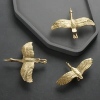 brass wild goose handle nordic gold pure copper cabinet handles drawer pulls wardrobe door knob furniture knobs and handles
