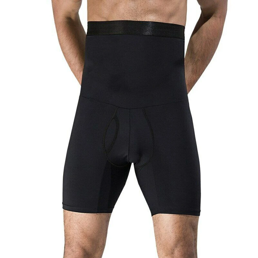 

Newly Shaper For Gentlemen High Waist Compression Pants Slimming Quick Dry Body Shaping Short Pants FIF66