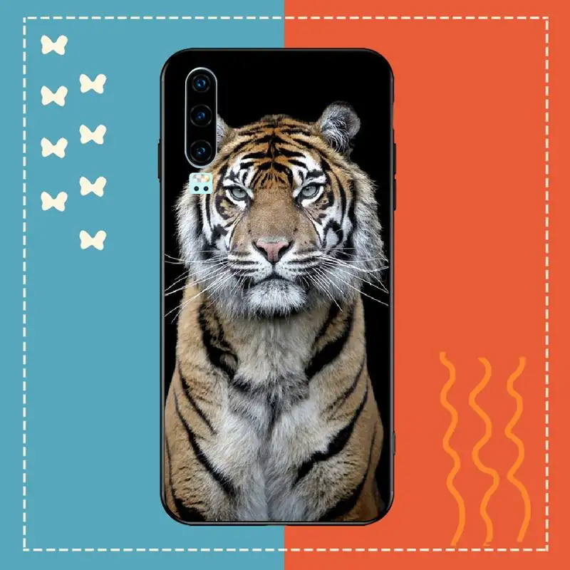 Милый Блестящий телефонный чехол PENGHUWAN с изображением животного тигра для Huawei P30