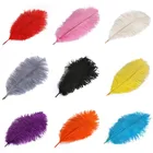 10 шт. 35-40 см14-16 дюймов Натуральные Страусиные белые перышки карнавальный костюм вечерние украшения для дома и свадьбы перья