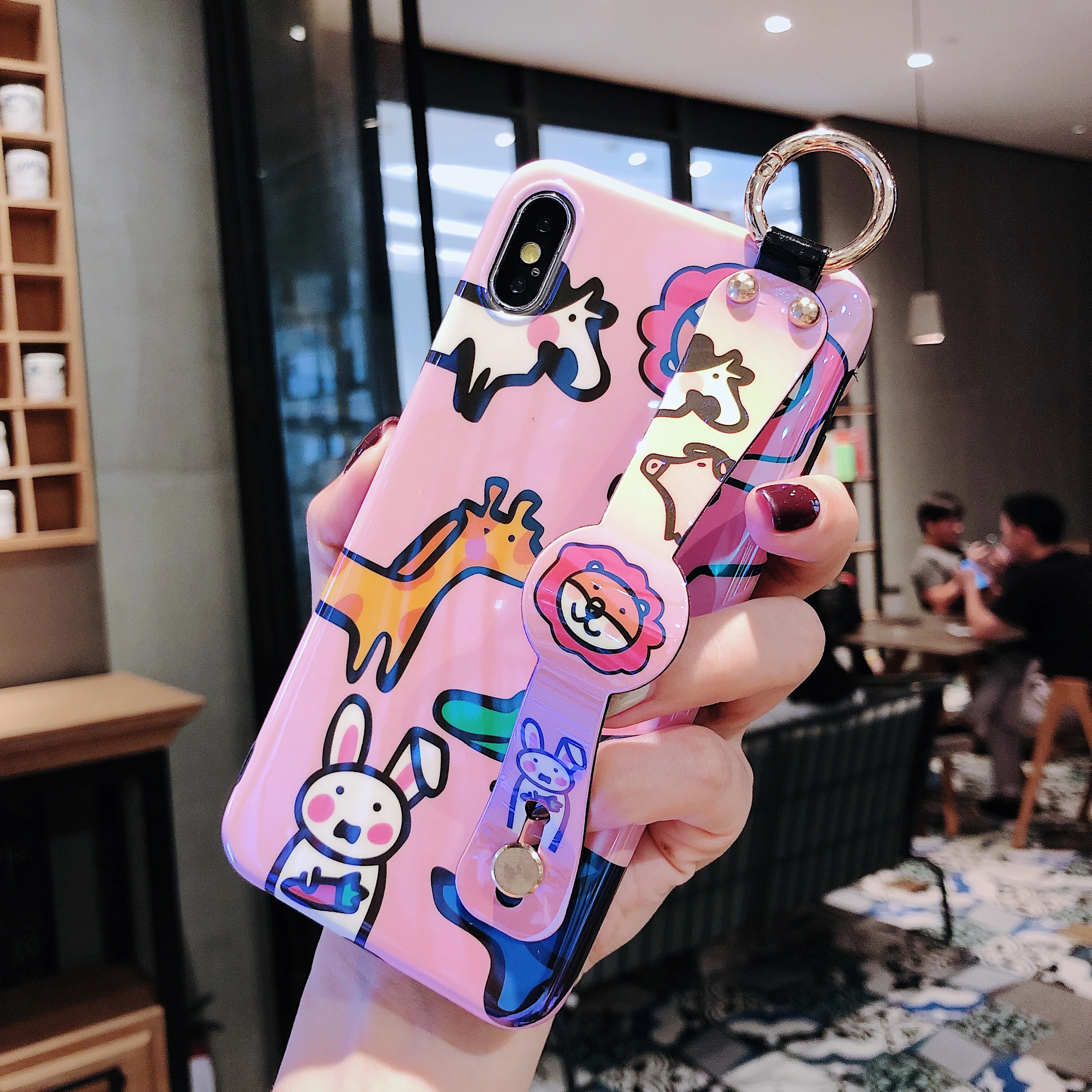 Новые чехлы для OPPO R15 R17 A3S F9 F5 Plus Realme 1 2 Pro F7 Youth A1 F1S Reno милый мультяшный чехол с синим