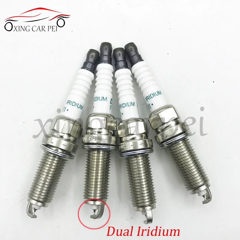 10 шт. двойная иридиевая Свеча зажигания FXE20HR11 22401-JD01BNissan Altima 3.5L куб 1.8L NV200 Sentra 2.0L Versa