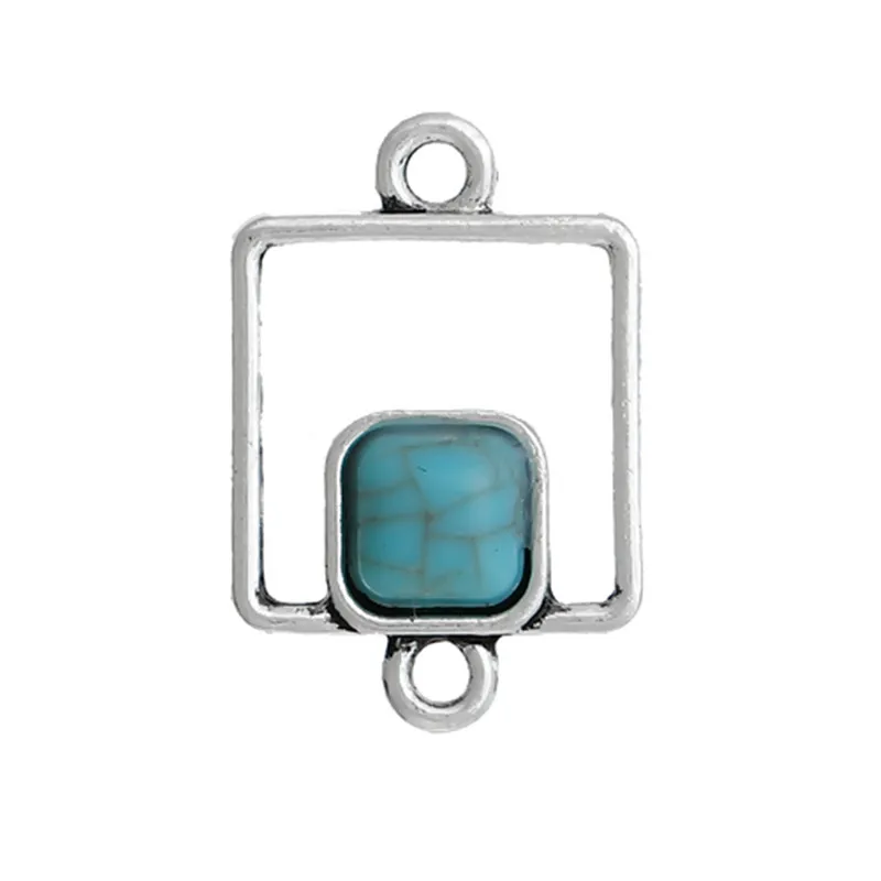 DoreenBeads цинковый сплав молотые разъемы геометрические античные серебряные