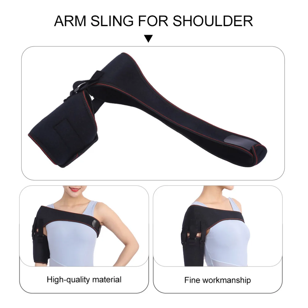 

1pc Arm Sling Fractured Arm Sling Dislocated Shoulder Support Brace Strap (Left)